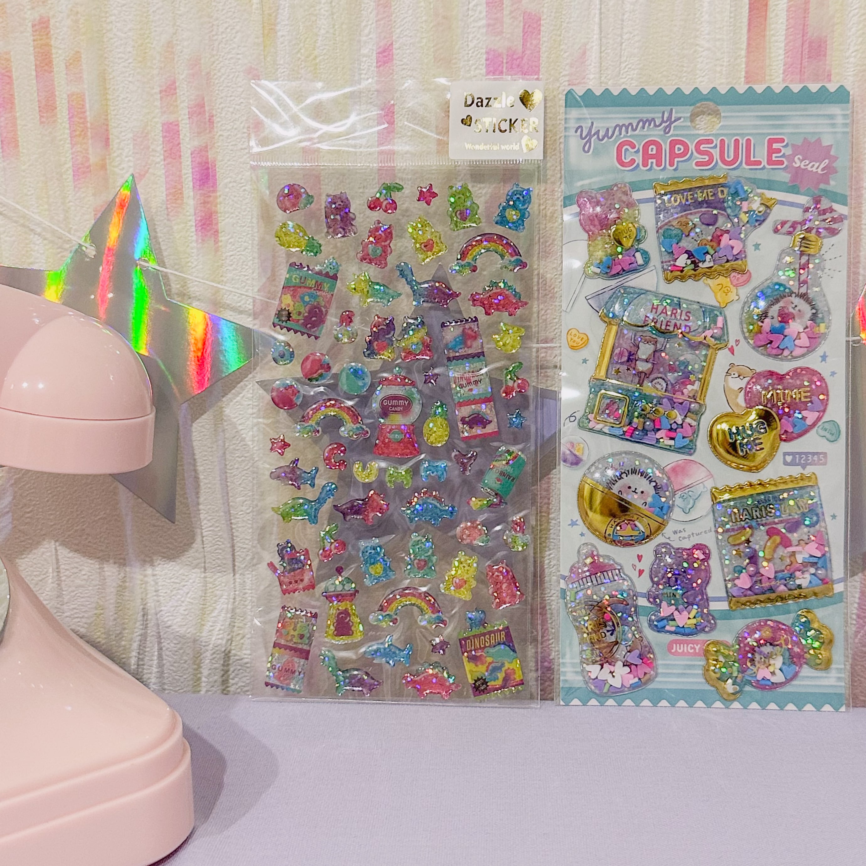 ♡おすすめ♡グミベア アクセサリー&シールセット(ゆめかわ/カラフル