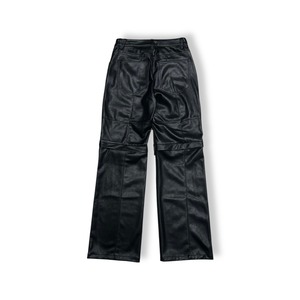 LAST NEST / leather cargo pants V2