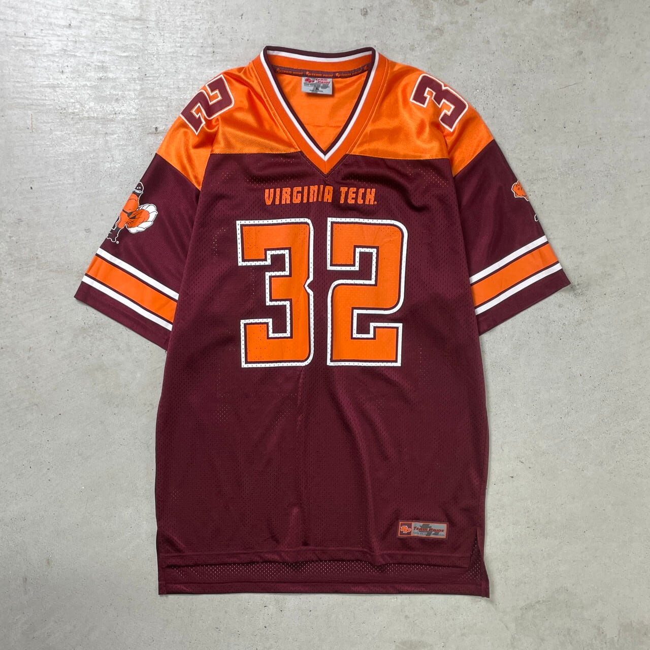TEAM PRIDE VIRGINIA TECH. カレッジチーム フットボールシャツ メンズ