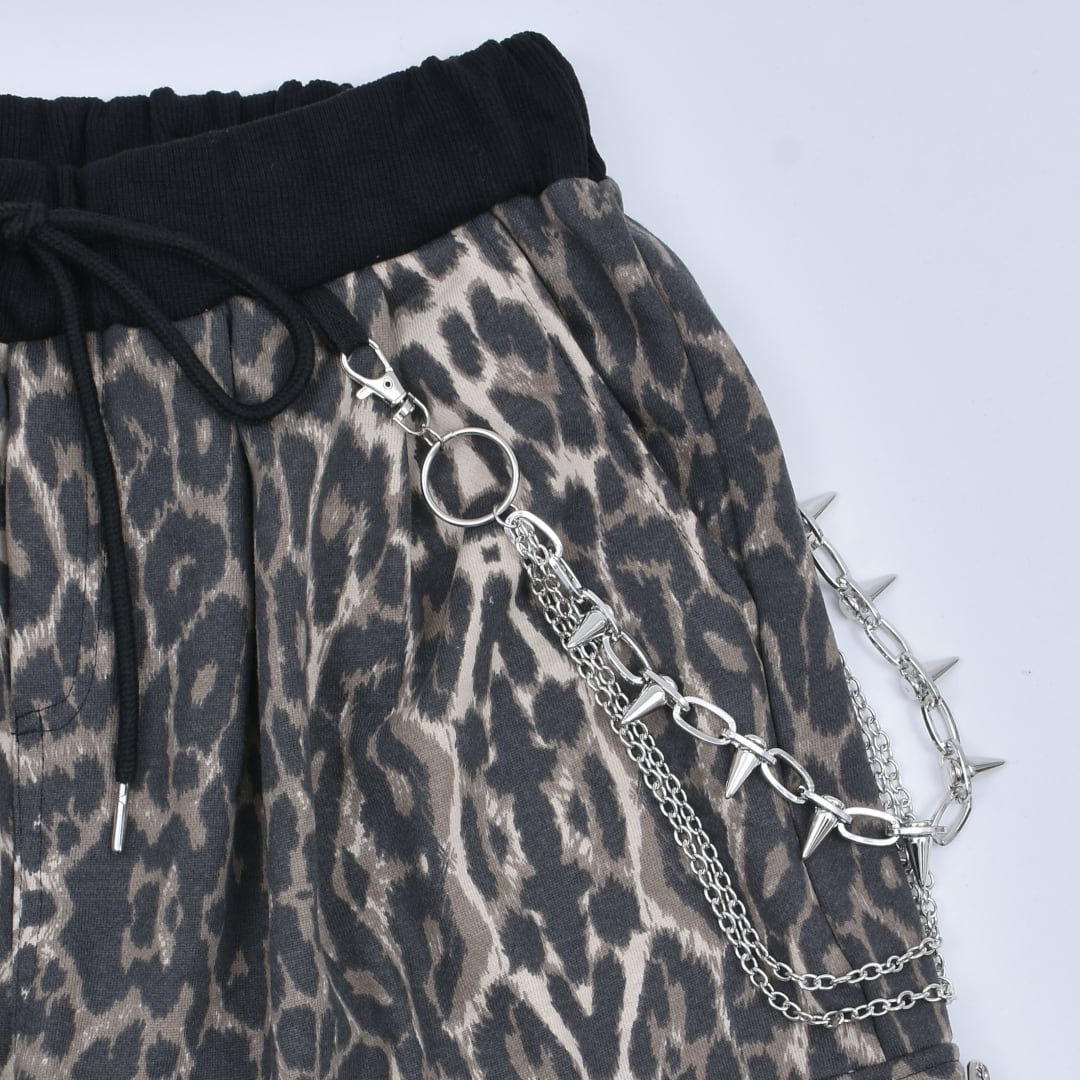 10/2新着】ヒョウ柄カーゴスウェットパンツ | VOLCAN&APHRODITE