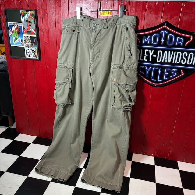 90s RALPH LAUREN POLO CHINO カーゴパンツ　カーキ　ポロチノ　W36