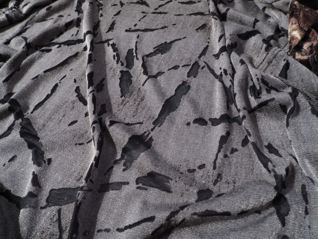 1990s Atelier sab see-through vintage velours shirt