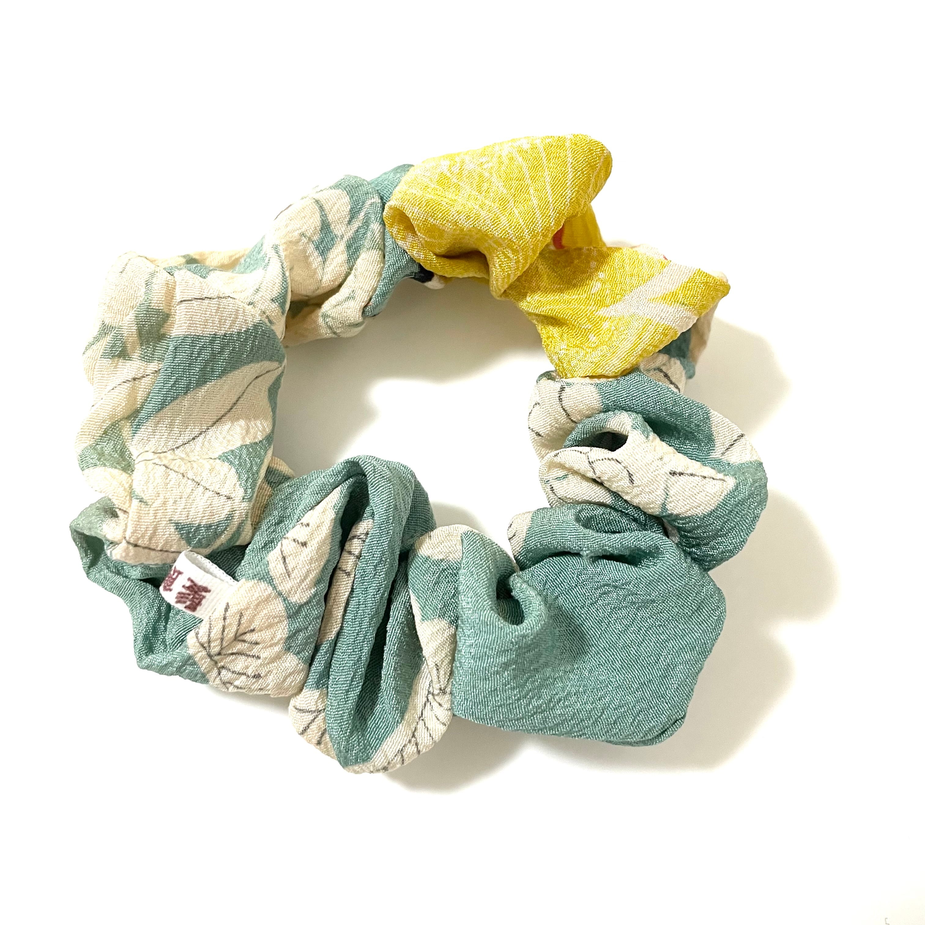 ☆シュシュさま専用☆kimono姫　1〜16 セット売り Japanese KIMONO silk 細シュシュ 着物 和風 若草色 | NANOBROTHERS