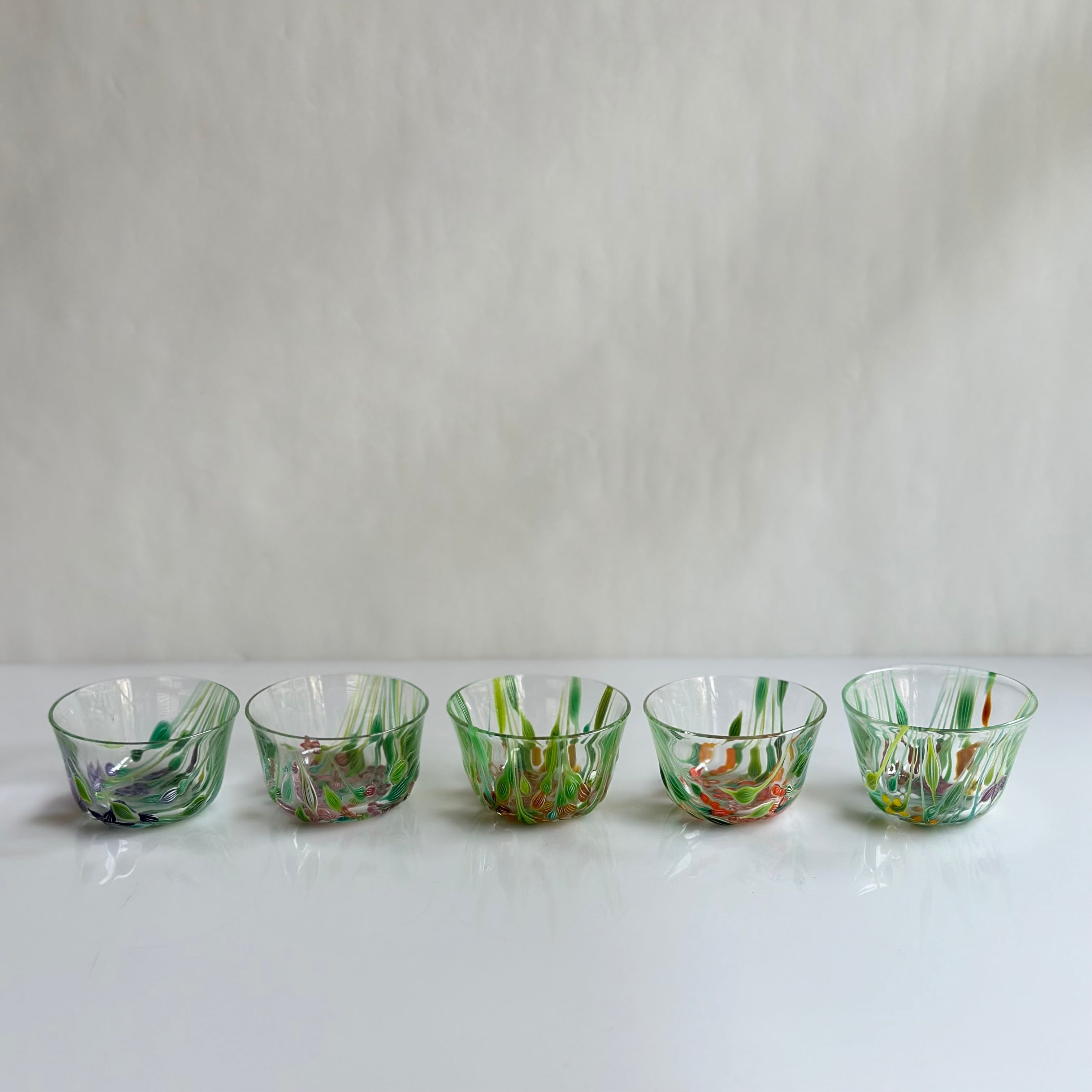 松下高文　ガラス　作品　金沢在中時代 松下高文 杯 底広 | gallery 一白