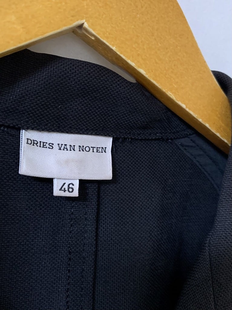 Solid Color Design Open Collar Shirt Jacket "DRIES VAN NOTEN"