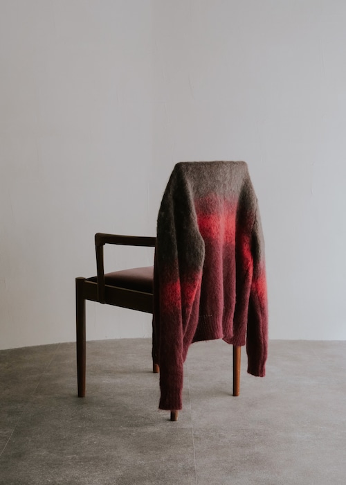 SASAKI SATORU 25FW jacquard cardigan / BROWN RED