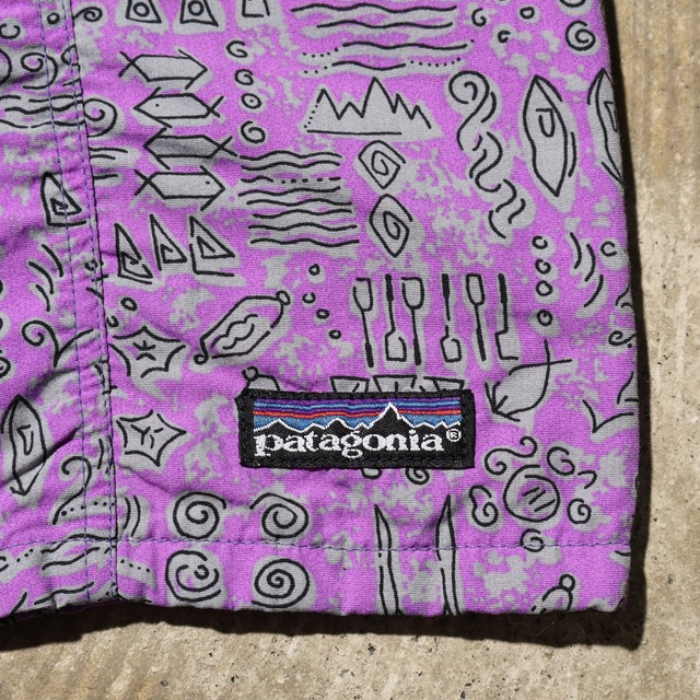 美品 XL 92年 River Shorts Patagonia リバーショーツ パタゴニア 総柄 水着