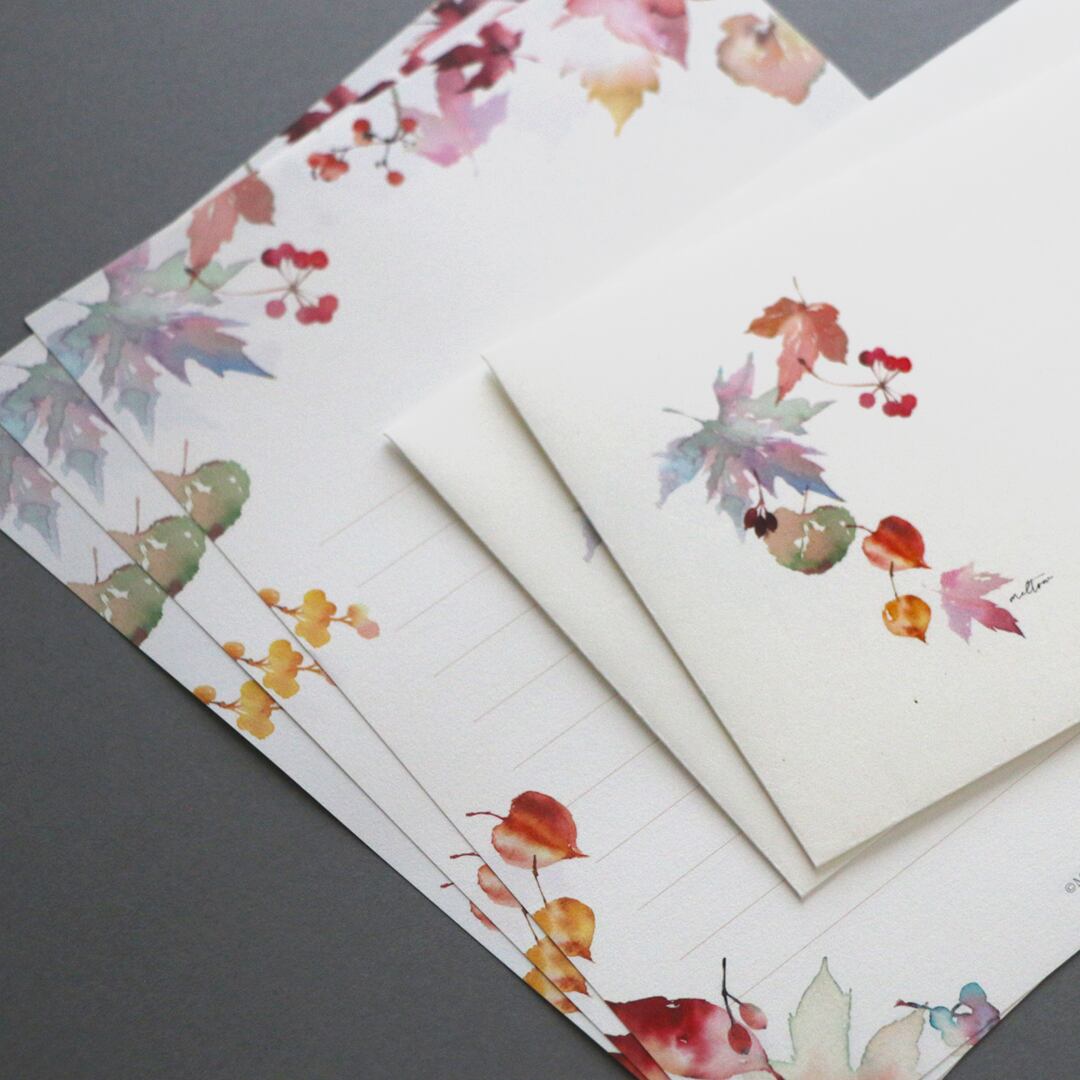 紅葉のレターセット | meltow