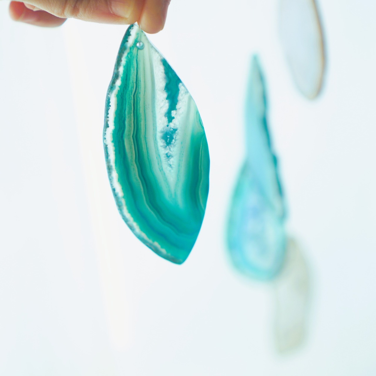 Sea Spray 02 - アゲートヒーリングチャイム / Agate Sun Catcher Wind Chime 084