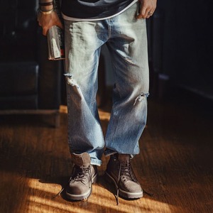 Vintage Brown Suede Work Boots / ヴィンテージ ブラウン スエード ワーク ブーツ