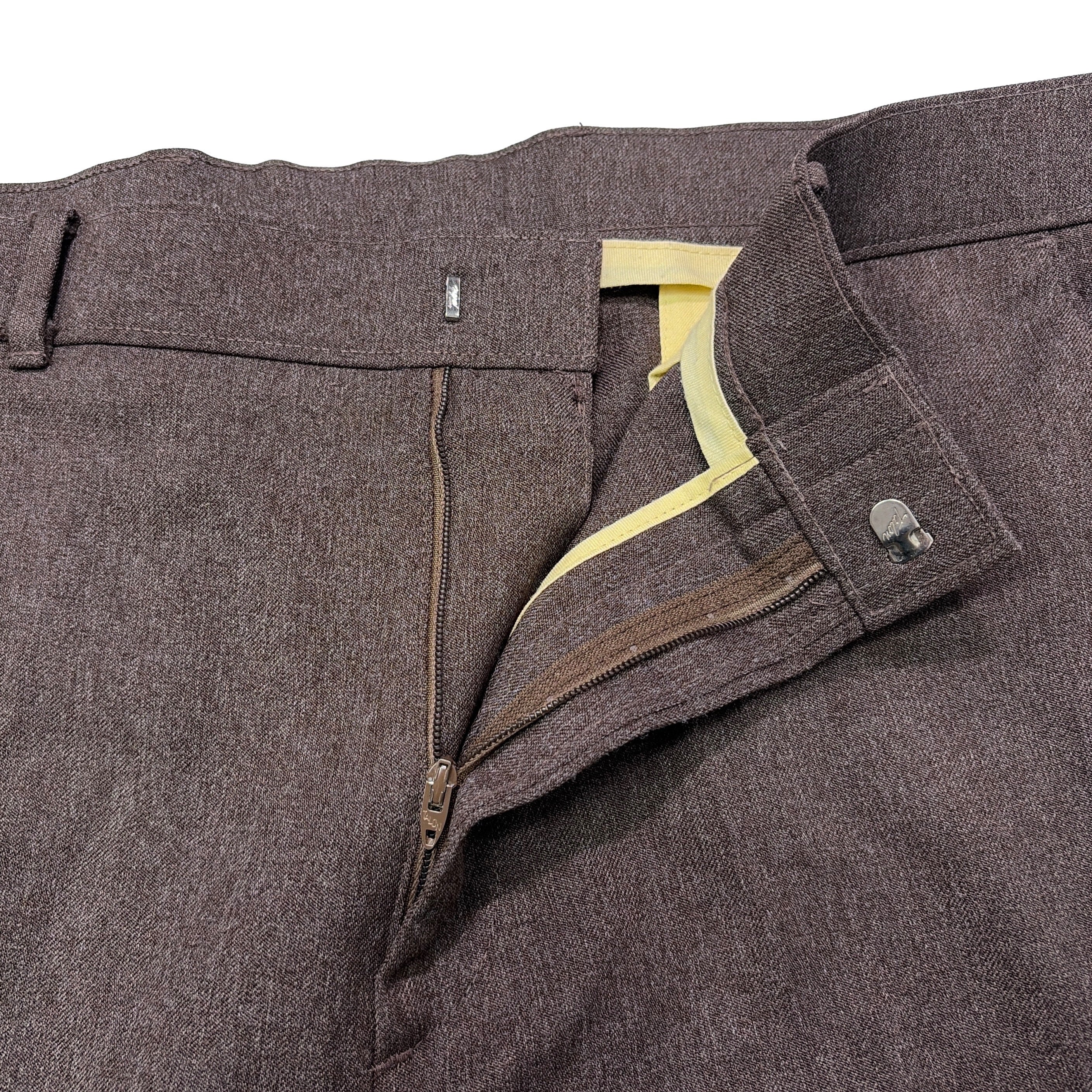 70s 80s LEVIS リーバイス アクションスラックス パンツ ブラウン 茶色