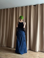 MADE IN JAPAN denim maxi dress-4767-6