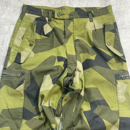 00s スウェーデン軍 実物 M90 スカンンジナビア迷彩 フィールドパンツ 180/75 w31 詳細写真4