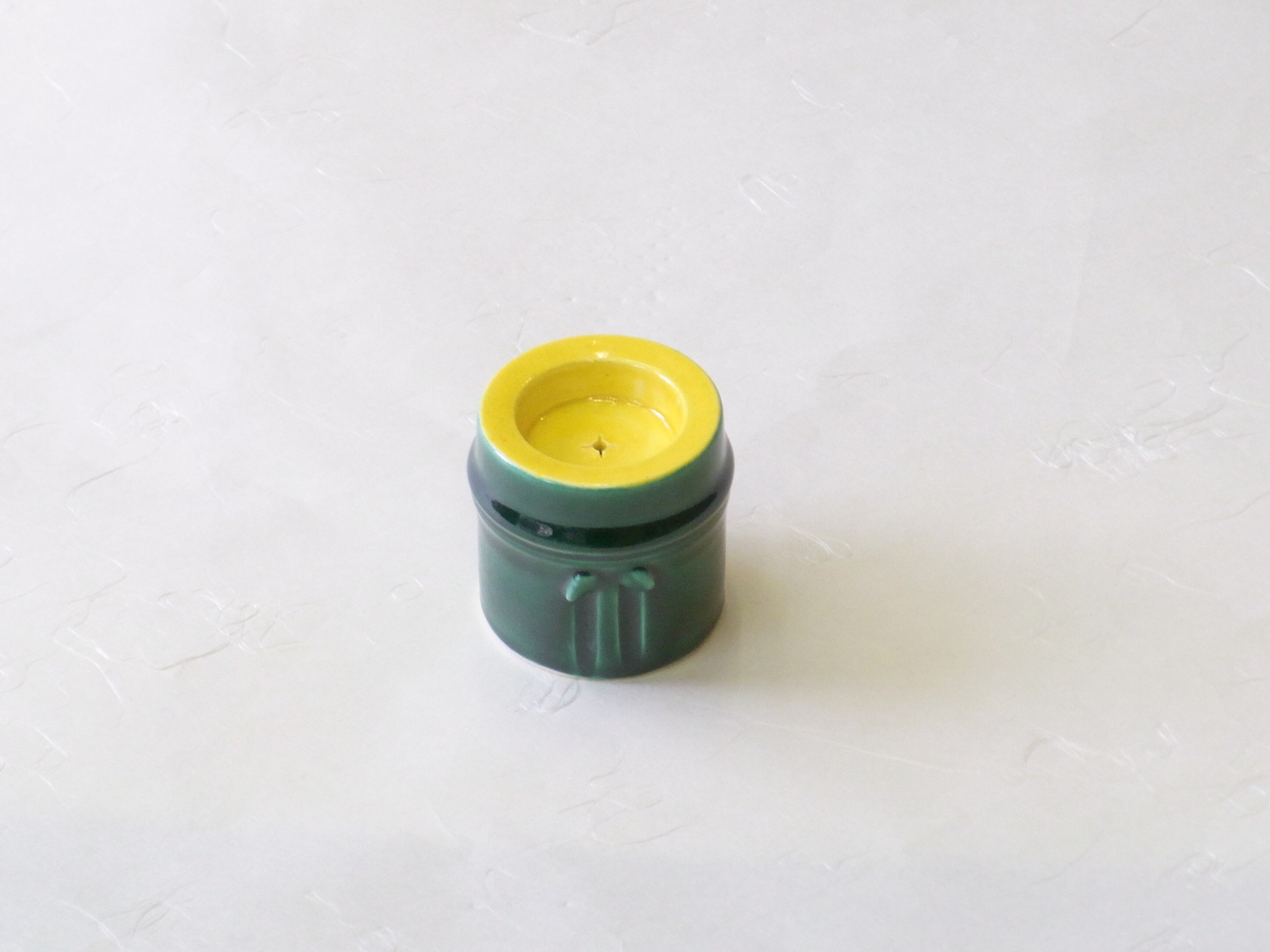 加賀瑞山 作 蓋置 竹節 交趾 | 小林漆陶