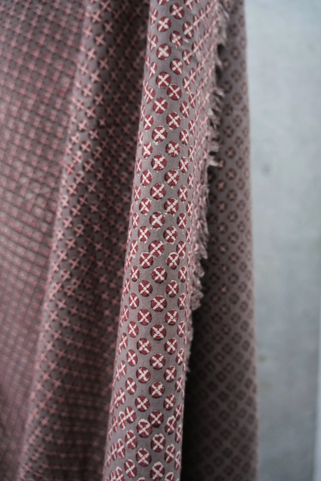ブロックプリント布 / Bagru Block prinrt fabric "Chakri"