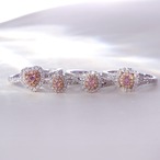 天然ピンクダイヤモンド(0.096ct)リング/PT900