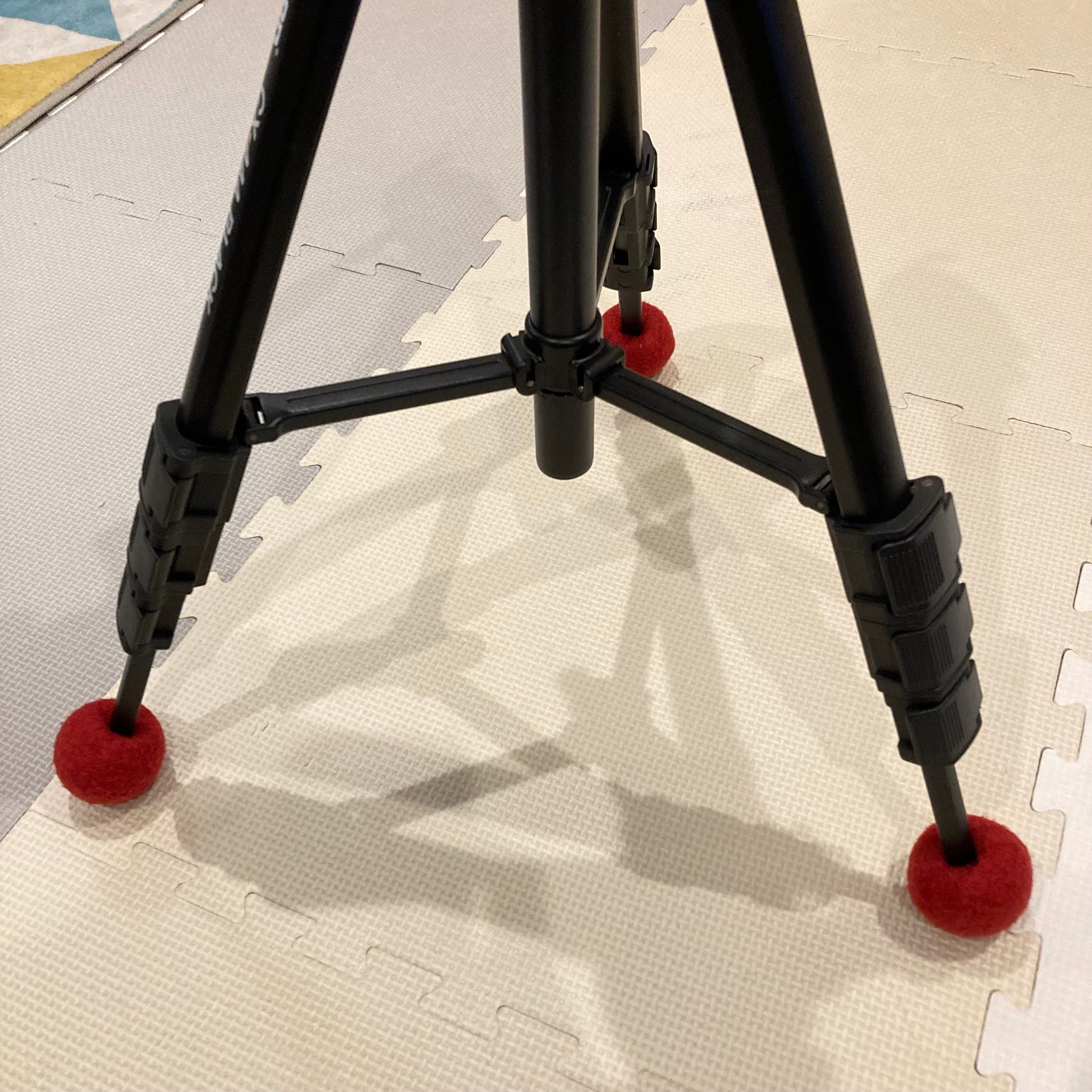 三脚 石突 カバー レッド カメラ 撮影 キャップ SLIK GITZO Velbon