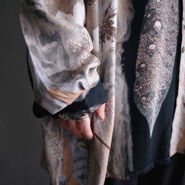 dark art graphic loose shirt