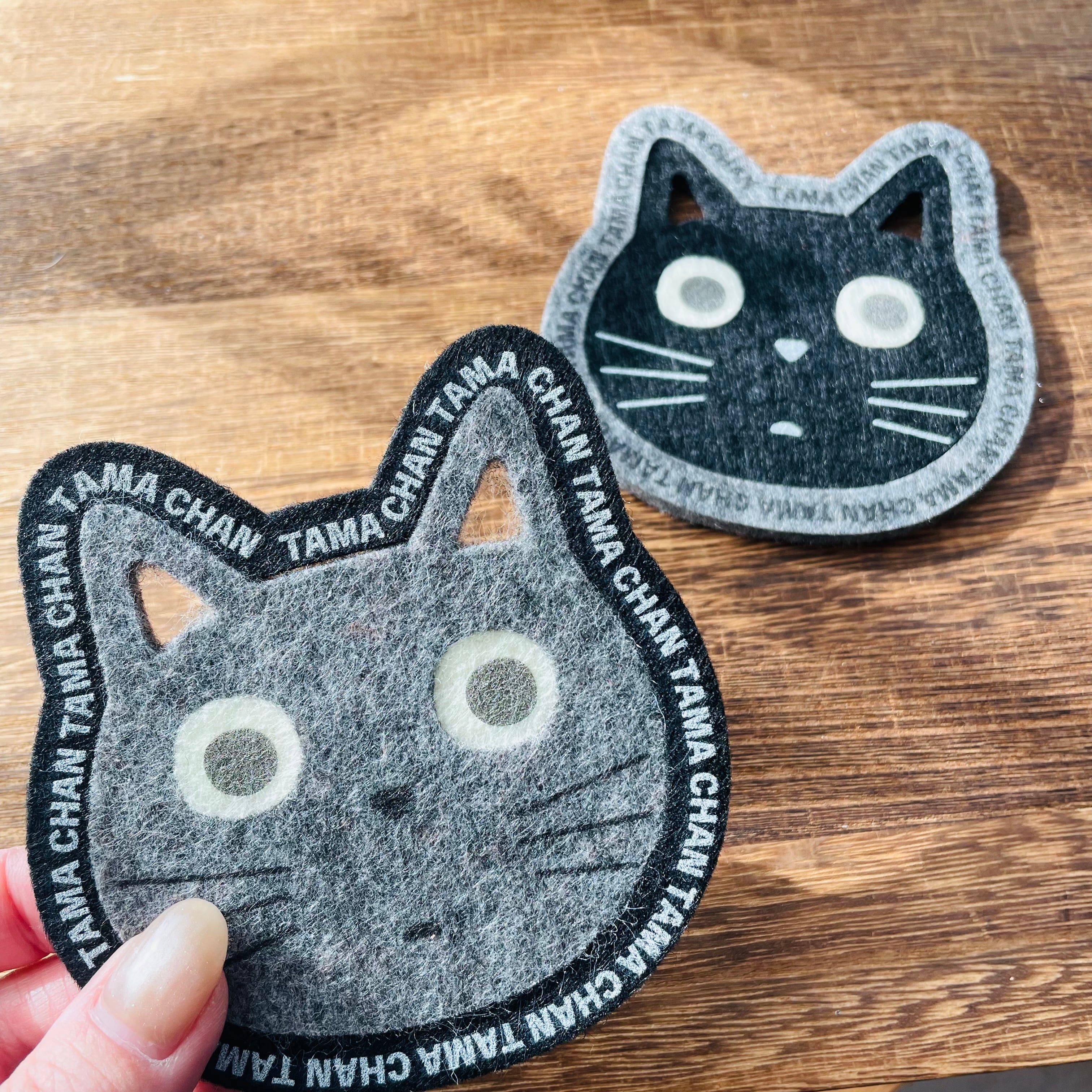フェルトコースター｜黒猫 ねこ ネコ 猫雑貨 猫グッズ  かわいい猫雑貨 おうちカフェ