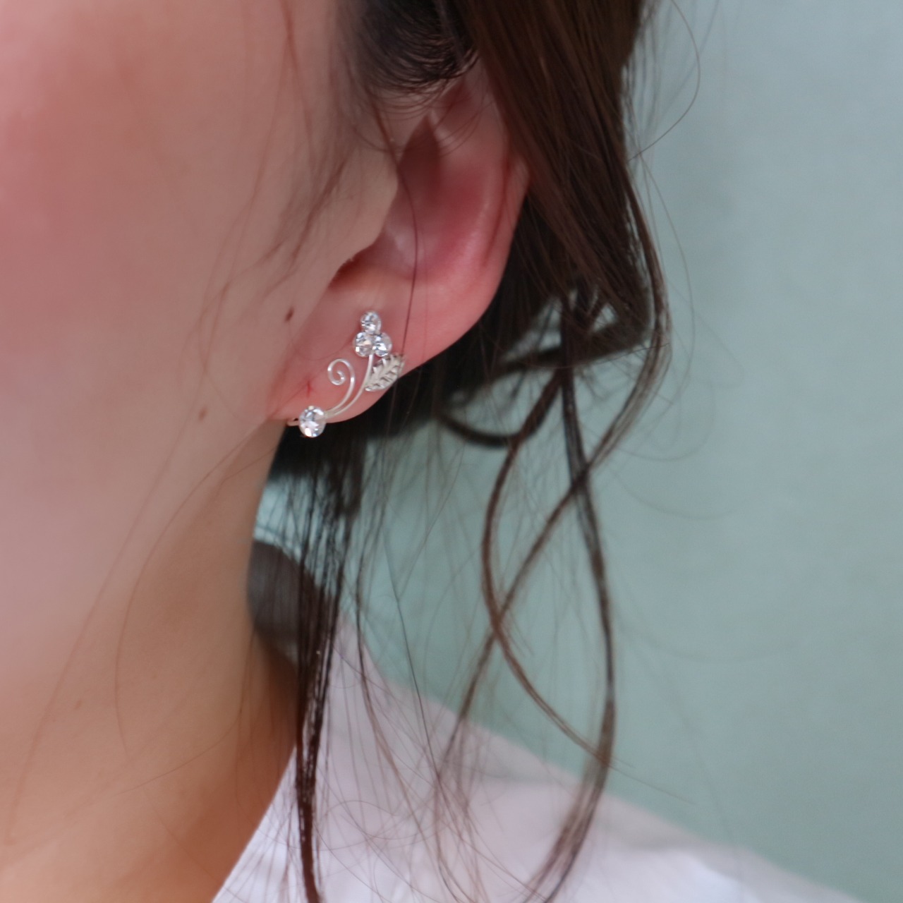 s925 アヤメシルバーイヤーカフ