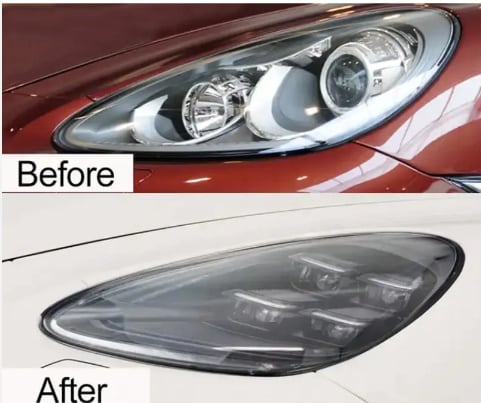 ポルシェ カイエン 4灯 ヘッドライト 2011-2014 958 グレードアップ