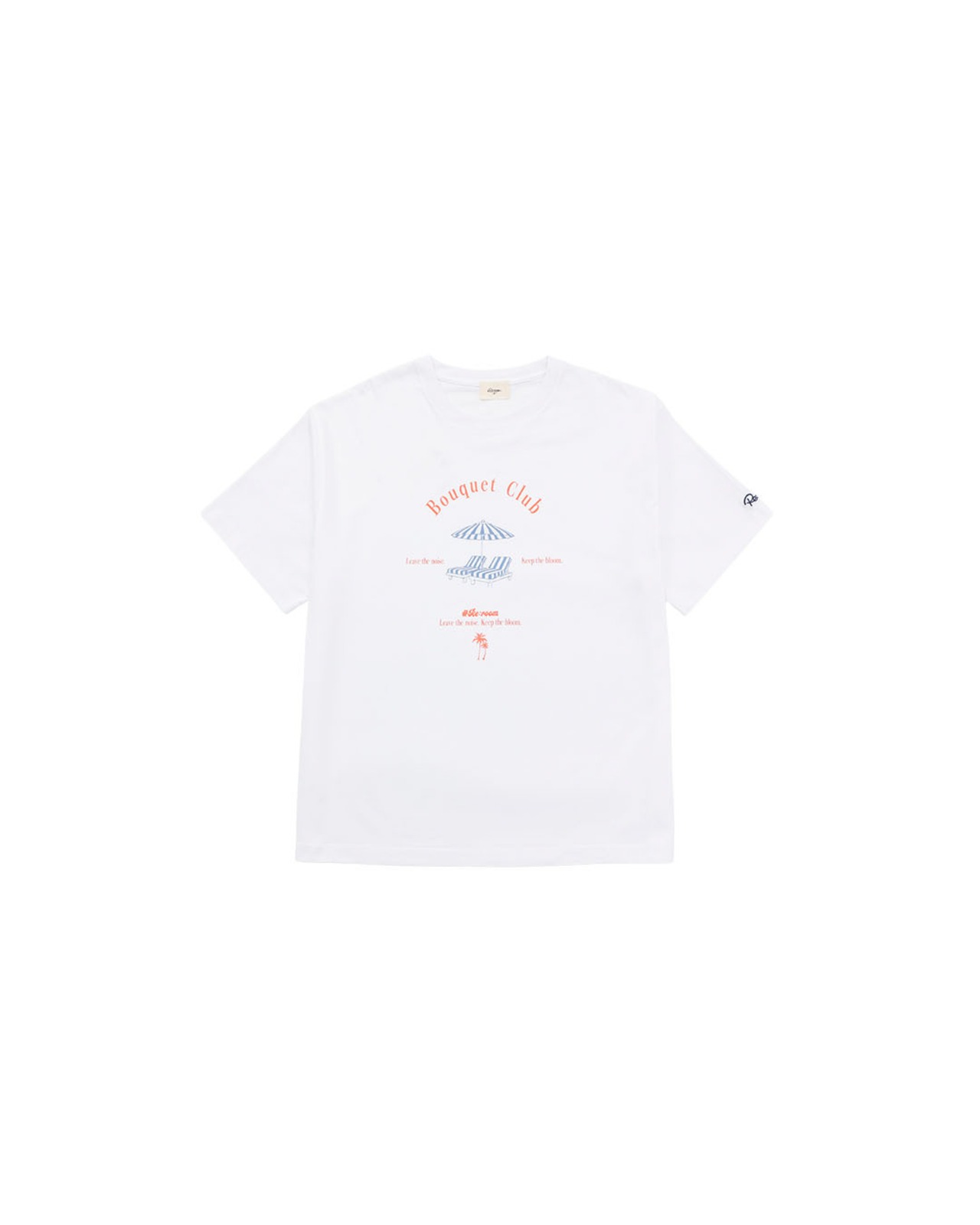 【#Re:room】BOUQUET CLUB COLOR PRINT T-SHIRT［REC918］