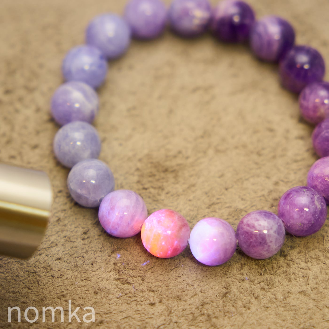 宝石質/極美】ハックマナイト(パープルカラー/蛍光)AAA(11mm