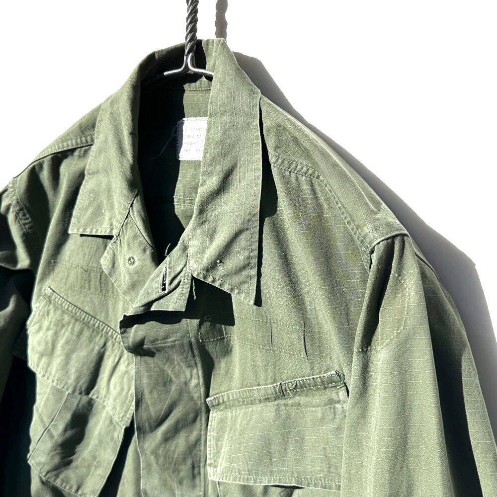 ジャケット・アウター JUNGLE FATIGUE JACKET X-SMALL-SHORT USARMY] Jungle Fatigue Ripstop Military Jacket X-Small-Short