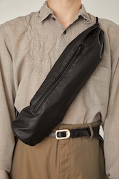 i’m here - TUBE Leather Bag :Black|チューブ型/カウレザー