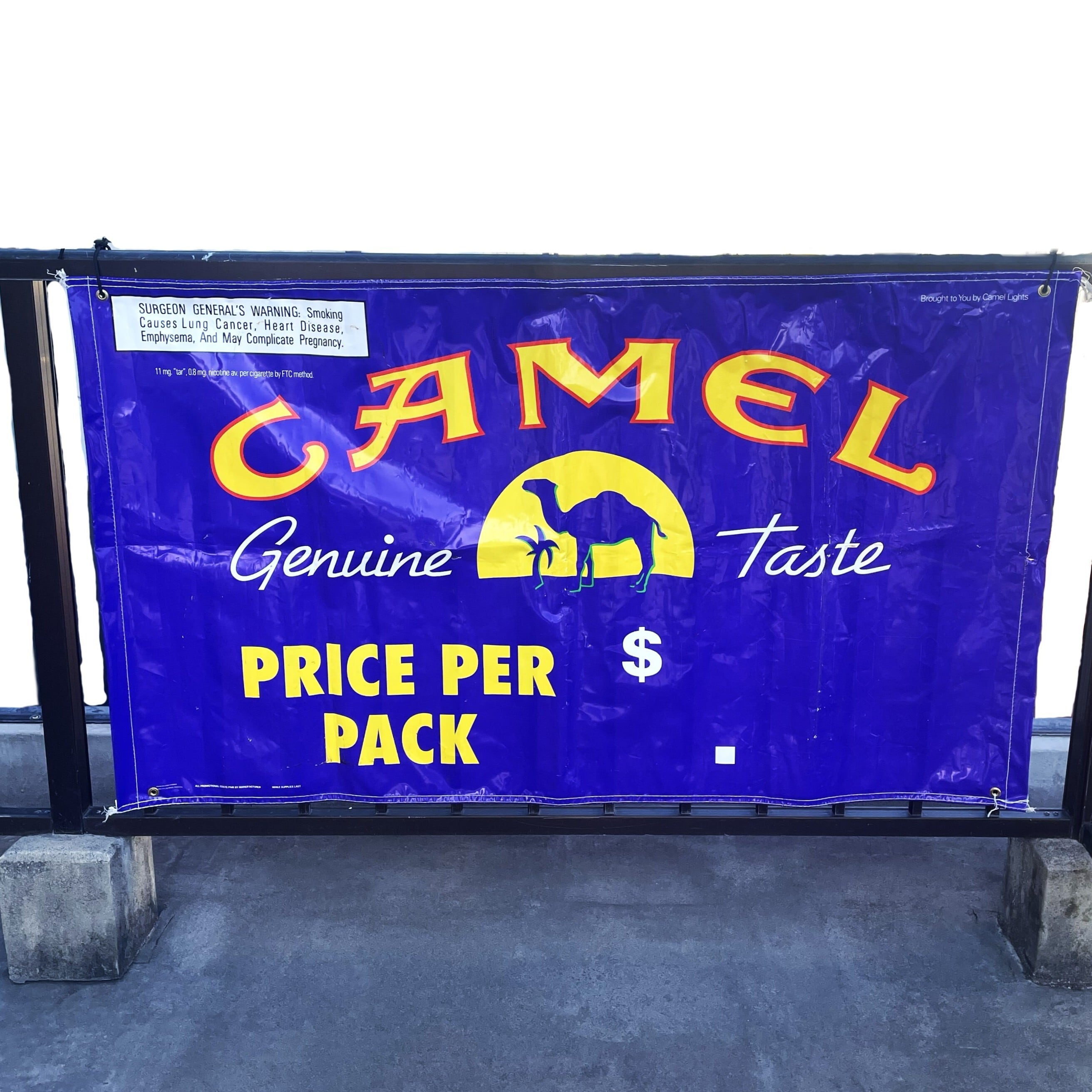 90s Camel Large Banner | YUH ANTIQUE