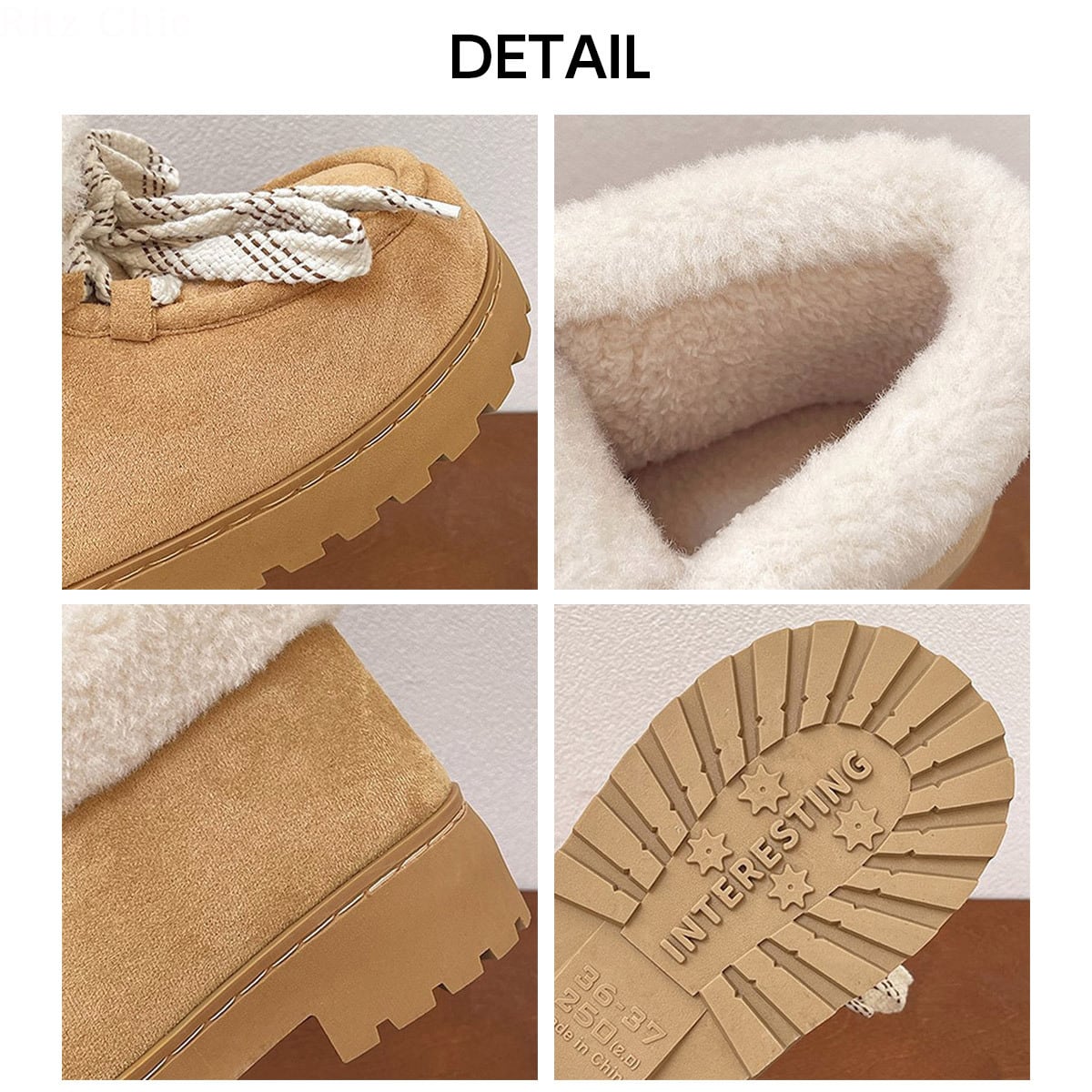 ムートンブーツ もこもこ ふわふわ レディース 秋冬 韓国 厚底 ブーツ おしゃれ 大人 かわいい きれいめ 裏起毛 防寒 保温 暖かい 大人可愛い 大人女子