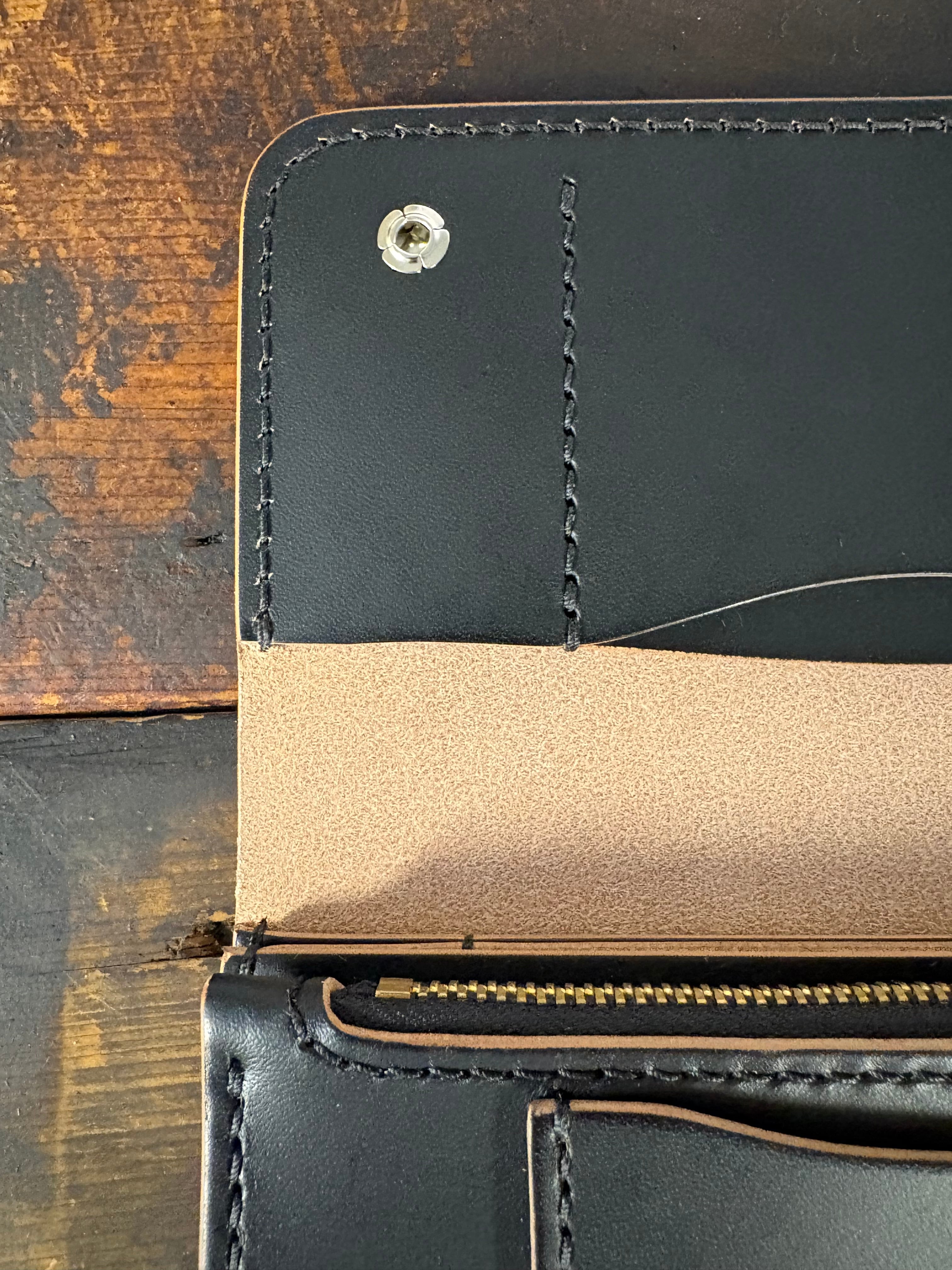 ロングトラッカーウォレット TH008S 3layers シルバーニッケル釦