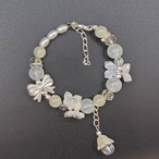 イエローパール×パステルイエローのブレスレット(No.17)