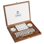 【限定セット・予約販売】シュミンケホラダム 透明水彩絵具 レトロセット ウッドボックス5ml チューブ12 色