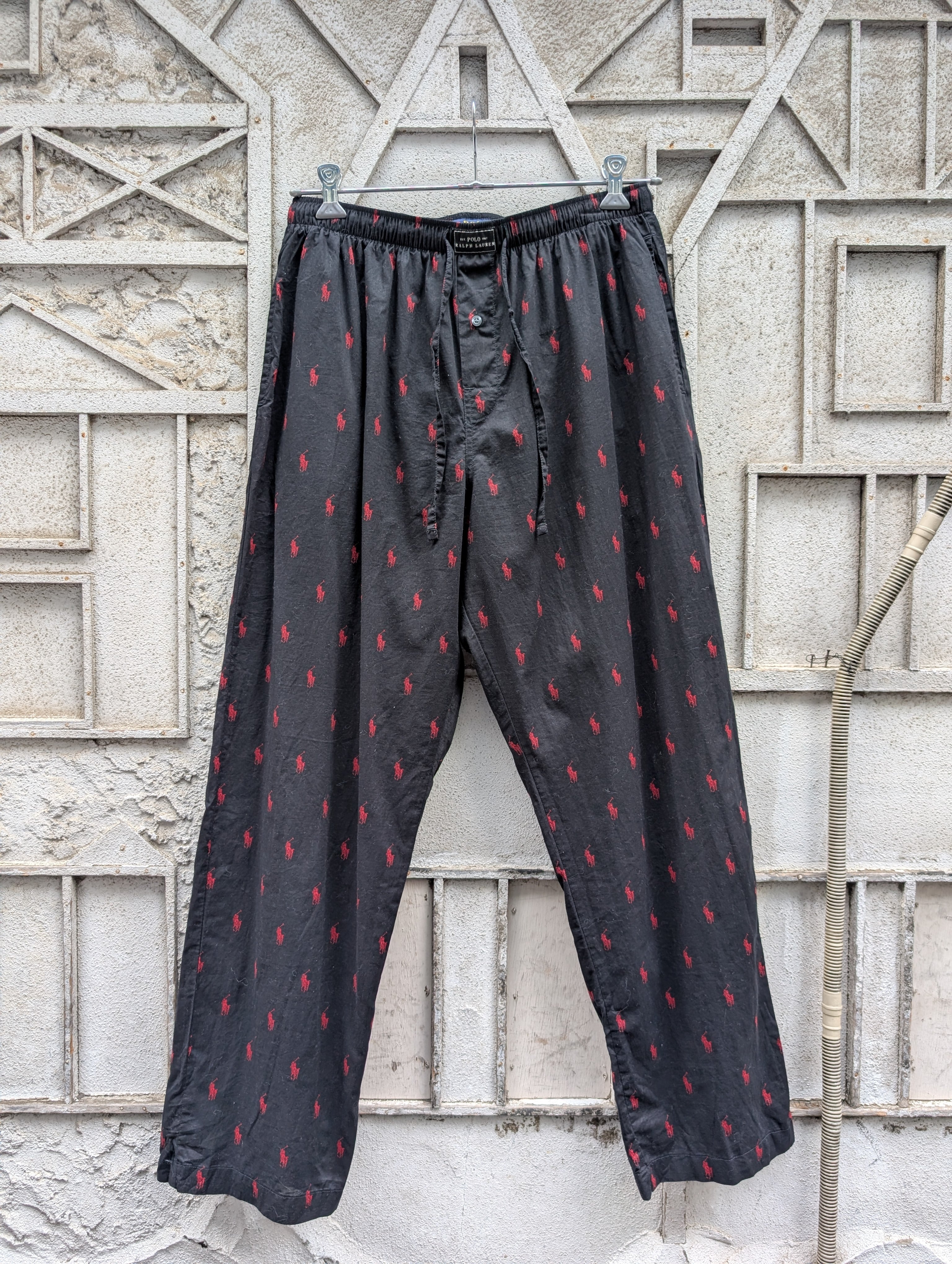 "RALPH LAUREN" pony logo easy pants
