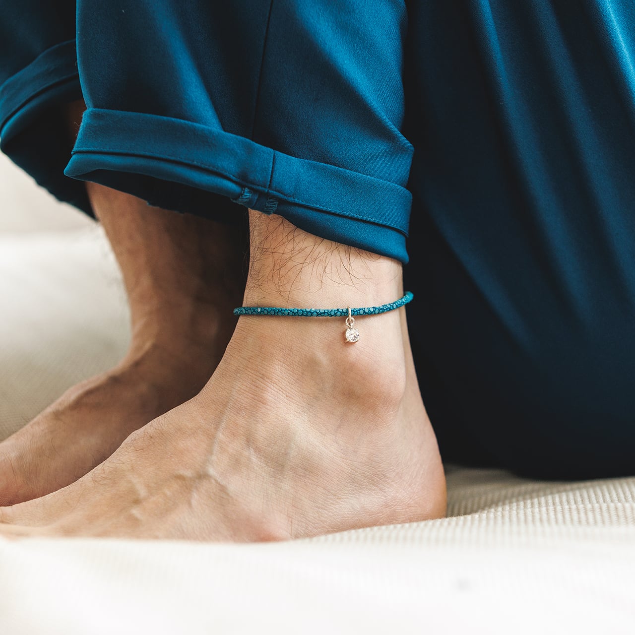 anklet(stingray) TURQUOISE BLUE / アンクレット(スティングレイ