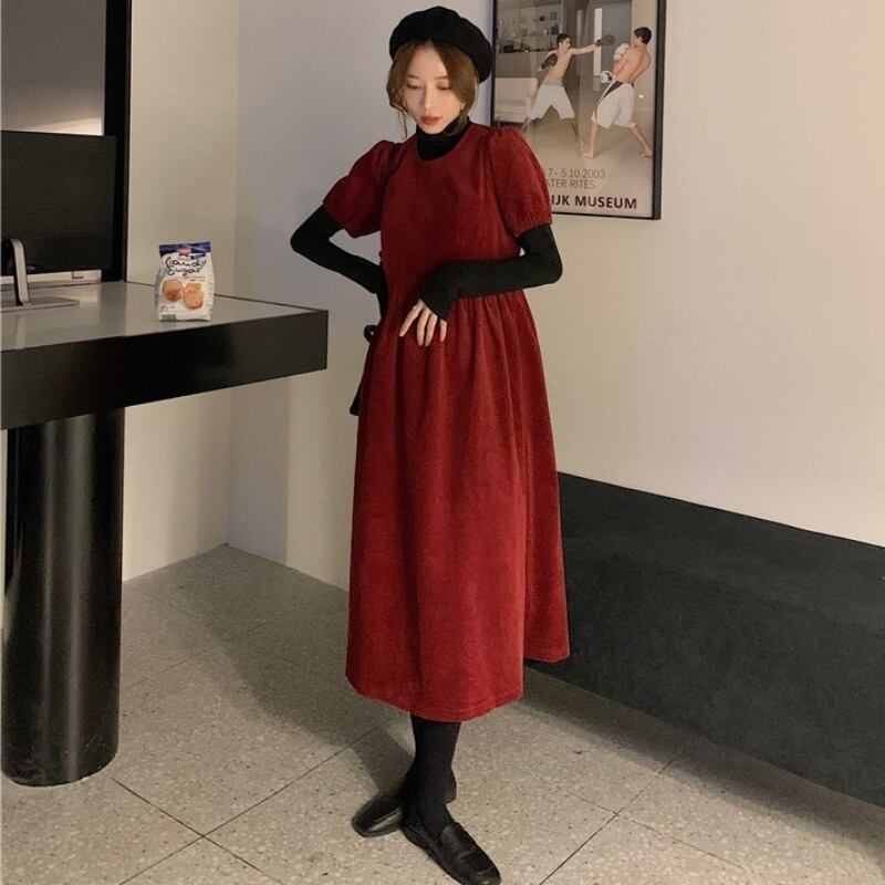 ルーズコーデュロイドレス 1号婦人37501704514