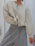 【25aw】Ruff-Frill Cardigan_3colors