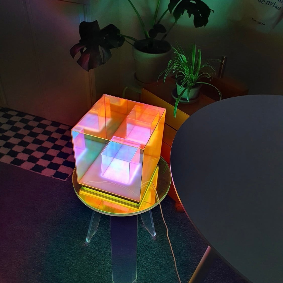 USBタイプ】aurora square cube LED mood light / オーロラ スクエア