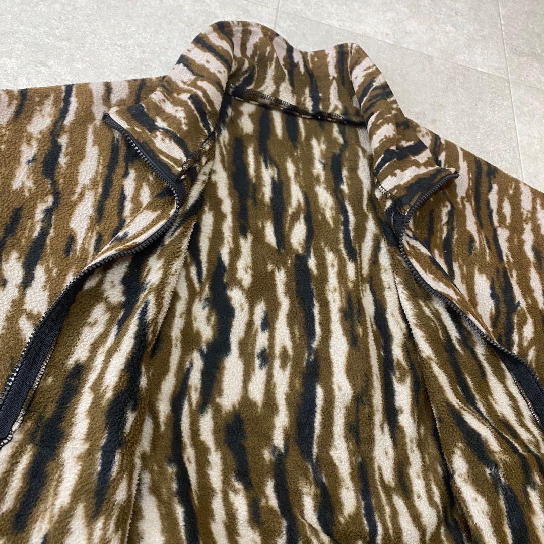 リアルツリー フリース ジャケット 迷彩 リアルカモ ジップアップ