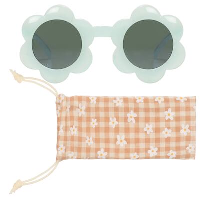 SUN107-Daisy Flower Sunglasses-GREEN