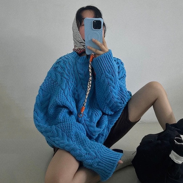 長袖 オーバーサイズ ニット SA10120