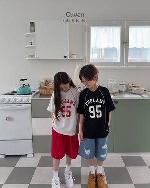 [O.wen] England V-neck Short sleeve T-shirt / [오웬] 잉글랜드V넥반팔티