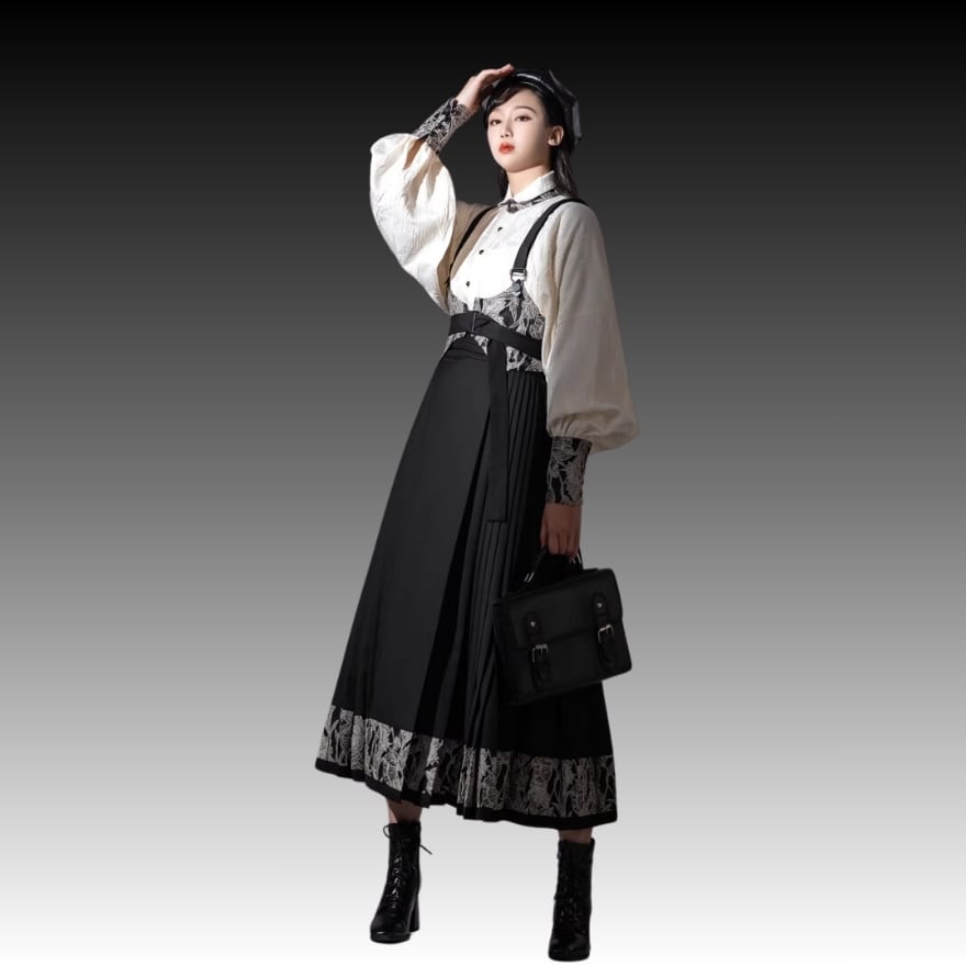 ゴスロリ 4点 セットアップ 拟梦シリーズ 秋コーデ 大人ゴシック