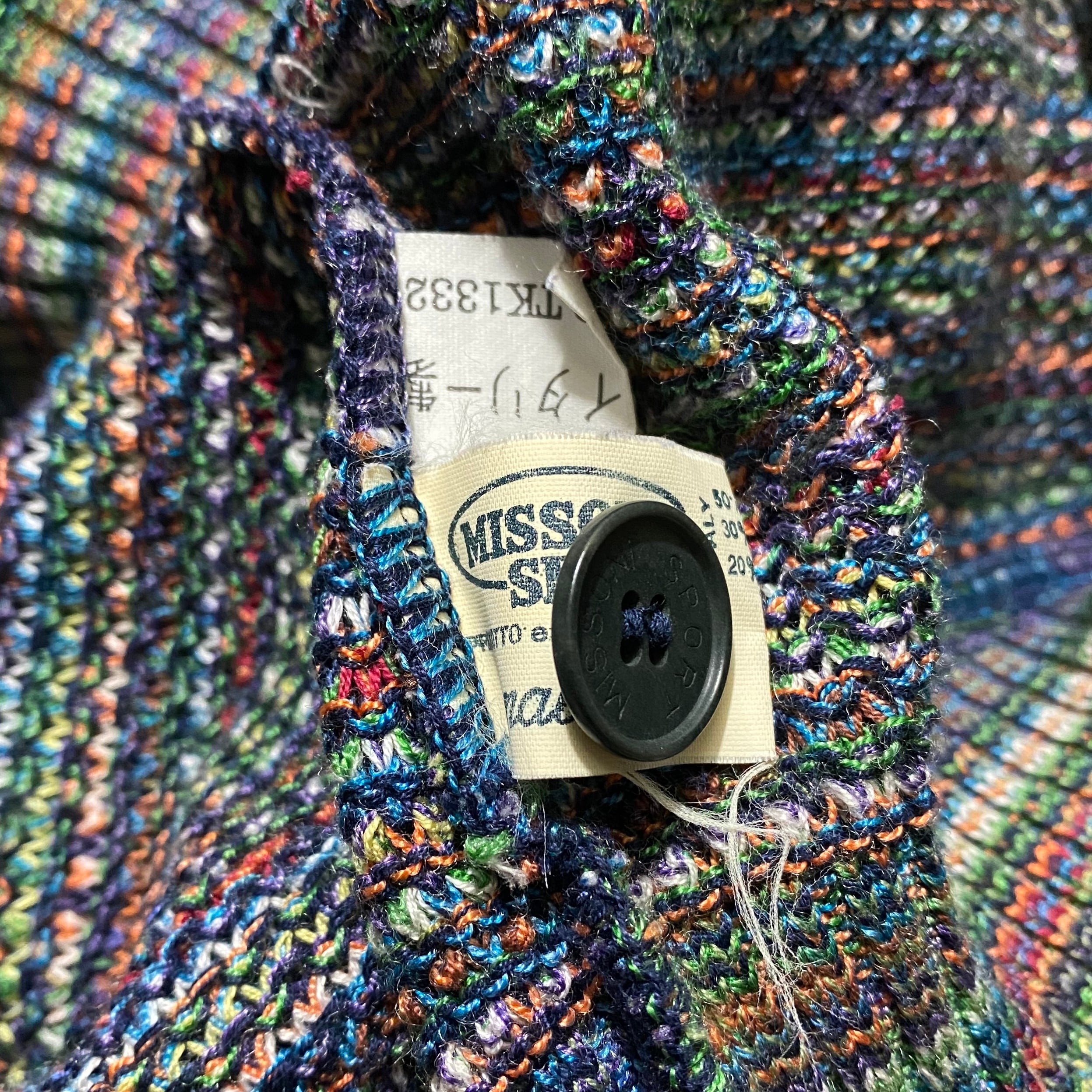MISSONI SPORT zig-zag pattern knit cardigan | NOIR ONLINE powered by BASE