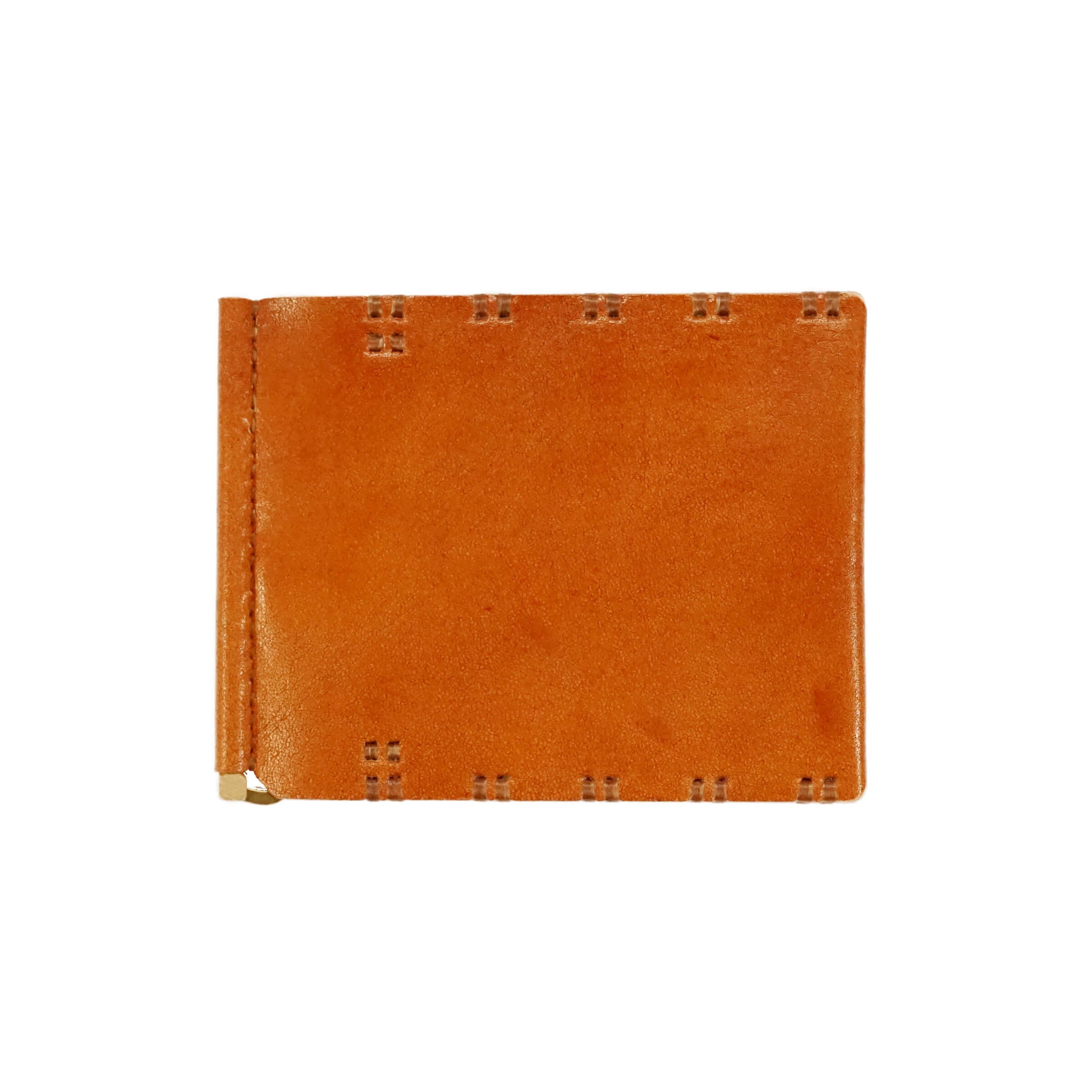 札ばさみ / マネークリップ 牛革柿渋 | lore + needles / ロー・アンド