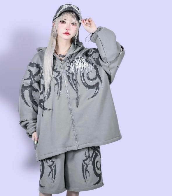 即納】「蹴威部族柄セットアップ」 | KRY clothing