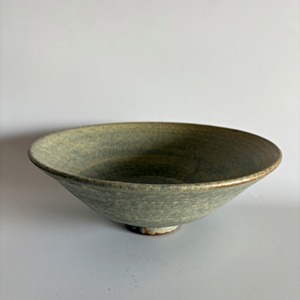 【再入荷】吉永哲子_浅どんぶり_さびあさぎ