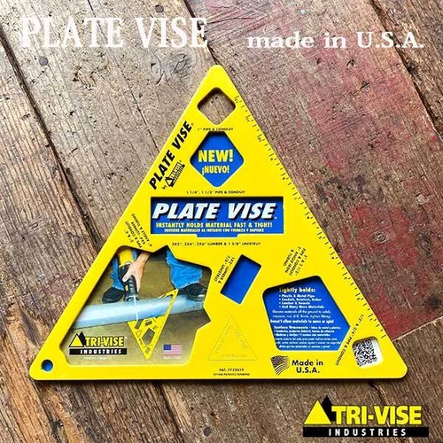 Plate Vise プレートバイス TRI-VISE INDUSTRIES 木材 パイプ チャンネル 切断 DIY 現場作業 アメリカ