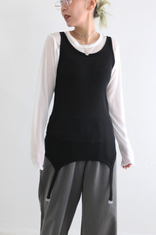 リブガータータンク / RIB GARTER T/T(25P62001K)